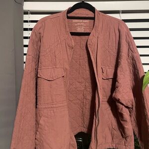 American Eagle Outfitters Quilted Jacket in Warm Brown